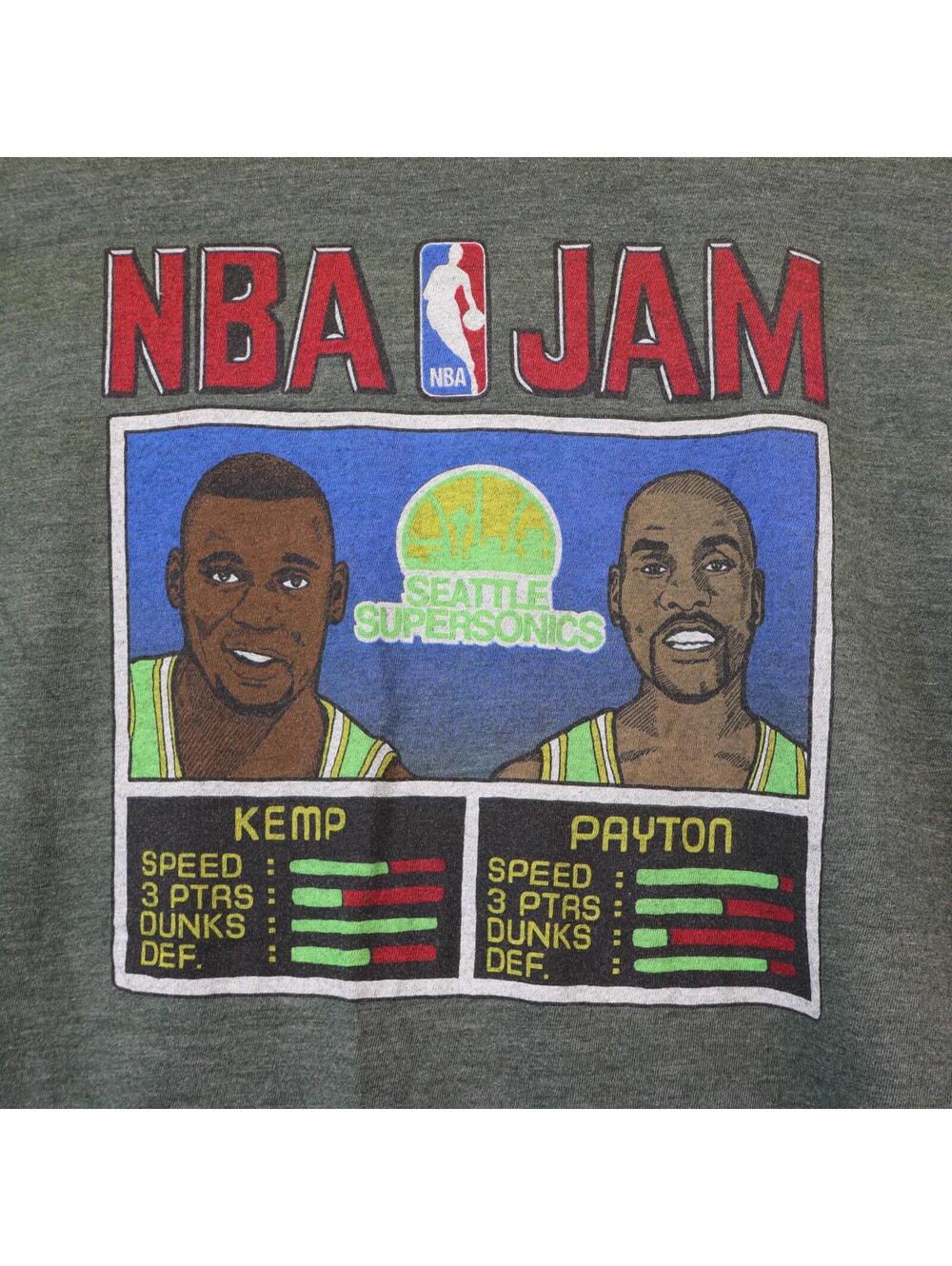 Seattle Super Sonics NBA Jam Shirt Men M Homage Kemp Payton